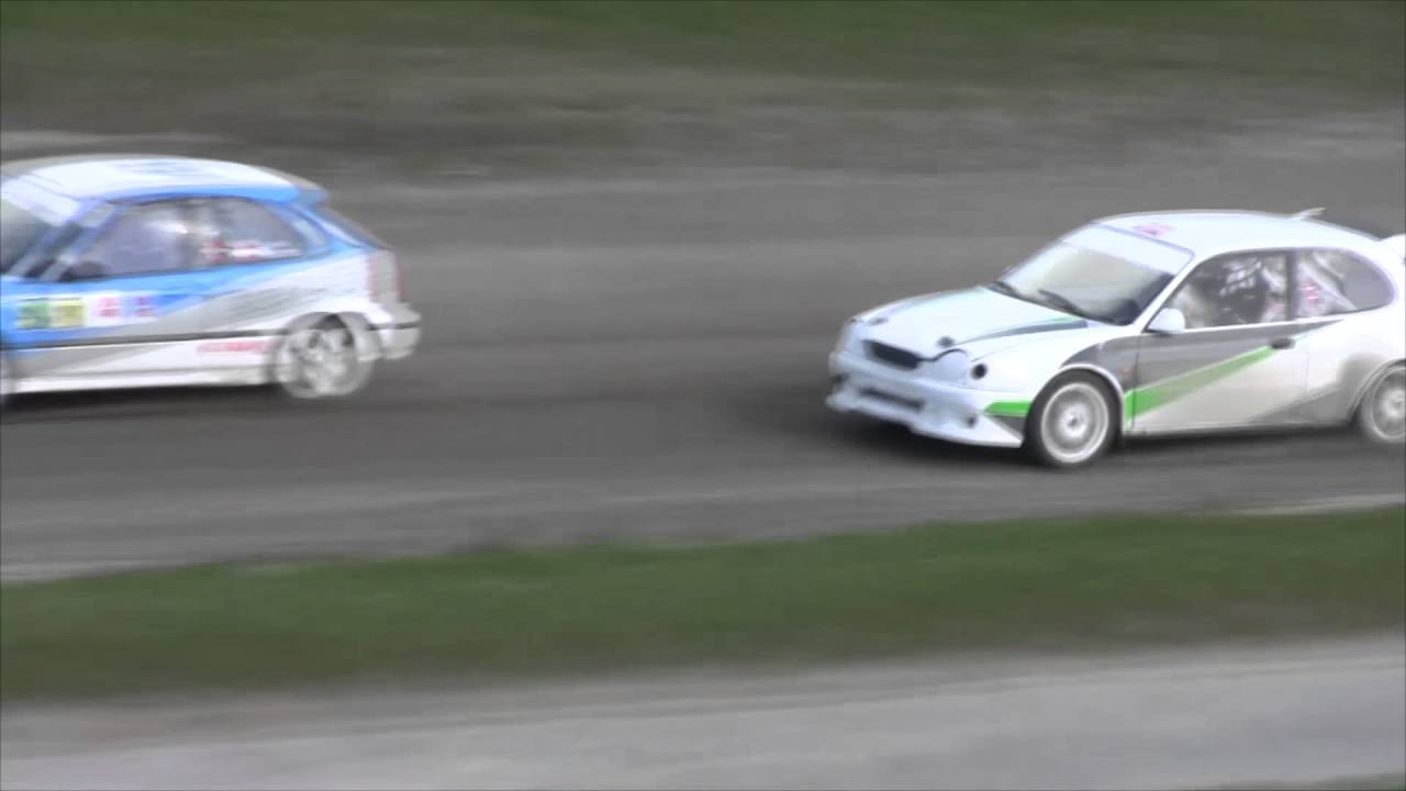 F&oslash;rste KM finale Rallycross Nisseringen