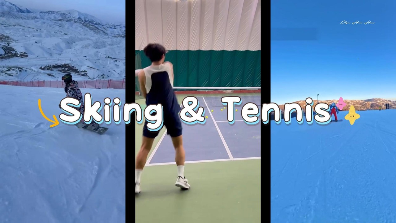 #張哲瀚 Skiing and Tennis VLOG，#zhangzhehan #zhangzhehan_super3 #张哲瀚
