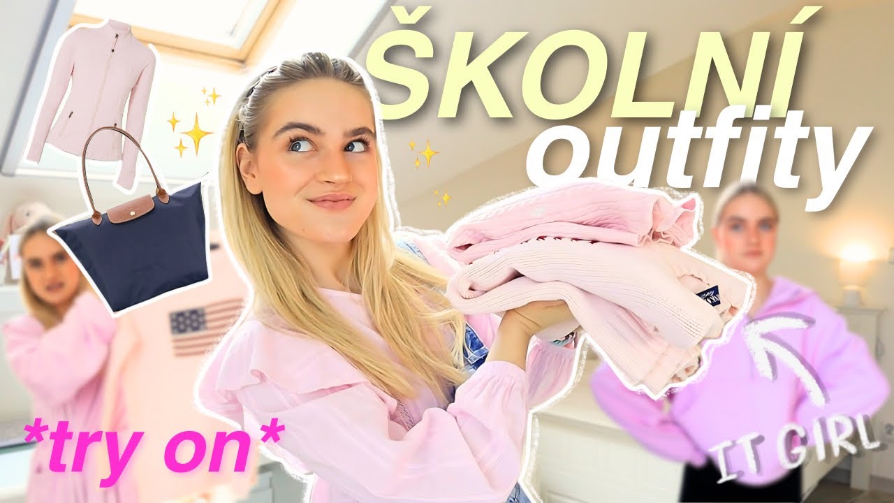 ŠKOLNÍ OUTFITY, VE KTERÝCH JSI IT GIRL ✨📚👙*try on haul* | Denda Rada