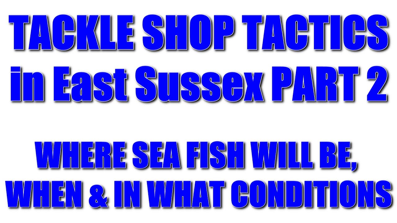 Beach Fishing Tips for East Sussex with the Anglers Den - Part II