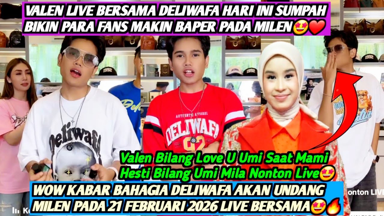 VALEN BILANG I LOVE U UMI SAAT MILA NONTON LIVENYA BERSAMA DELIWAFA🤩MAMI HESTI & PARA TIM AUTO BAPER