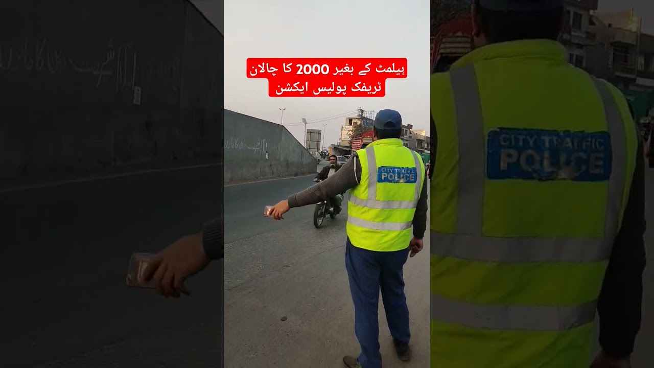 Traffic police full action traffic police chalan video lahore m bikes k chalan bike compain