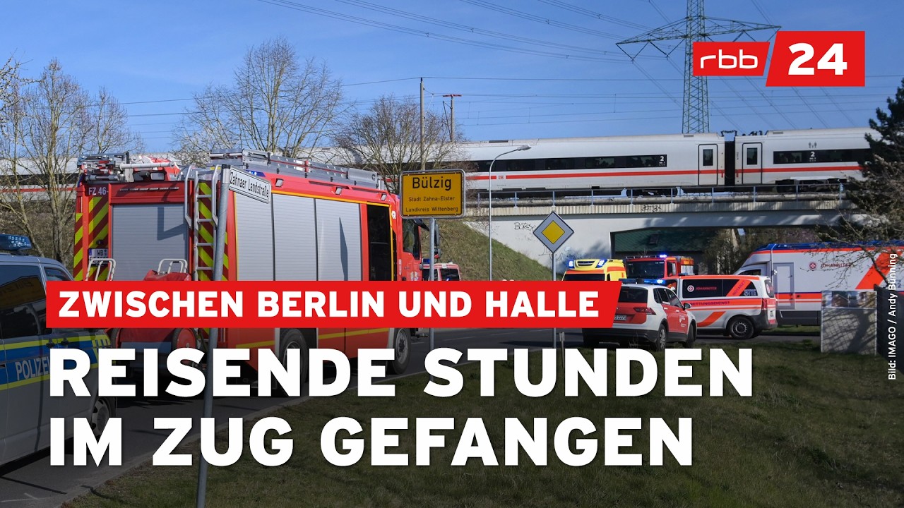Oberleitung rei&szlig;t und f&auml;llt auf ICE: Verletzte auf Strecke zwischen Berlin und M&uuml;nchen