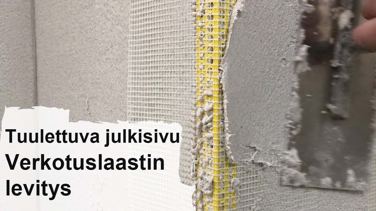 10 Rappausverkon asennus kulmissa StoVentec
