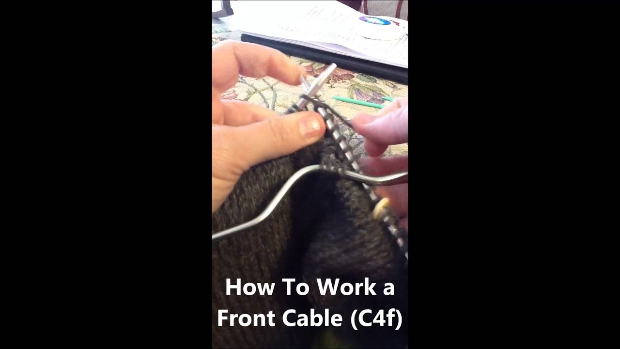 30 Second Knitting Tricks - How to Cable - Cable Front (C4f)