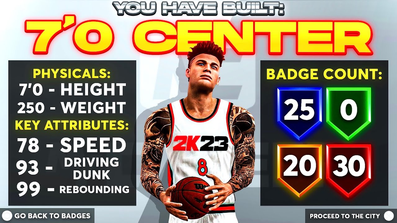 7'0 CENTERS WILL RULE NBA 2K23 - OFFICIAL EARLY ACCESS MYPLAYER BUILDER