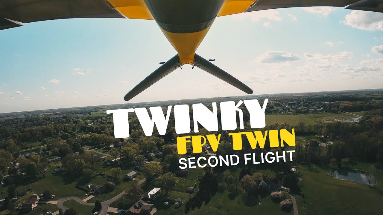 3D-printed Twinky - Full (and long) second flight