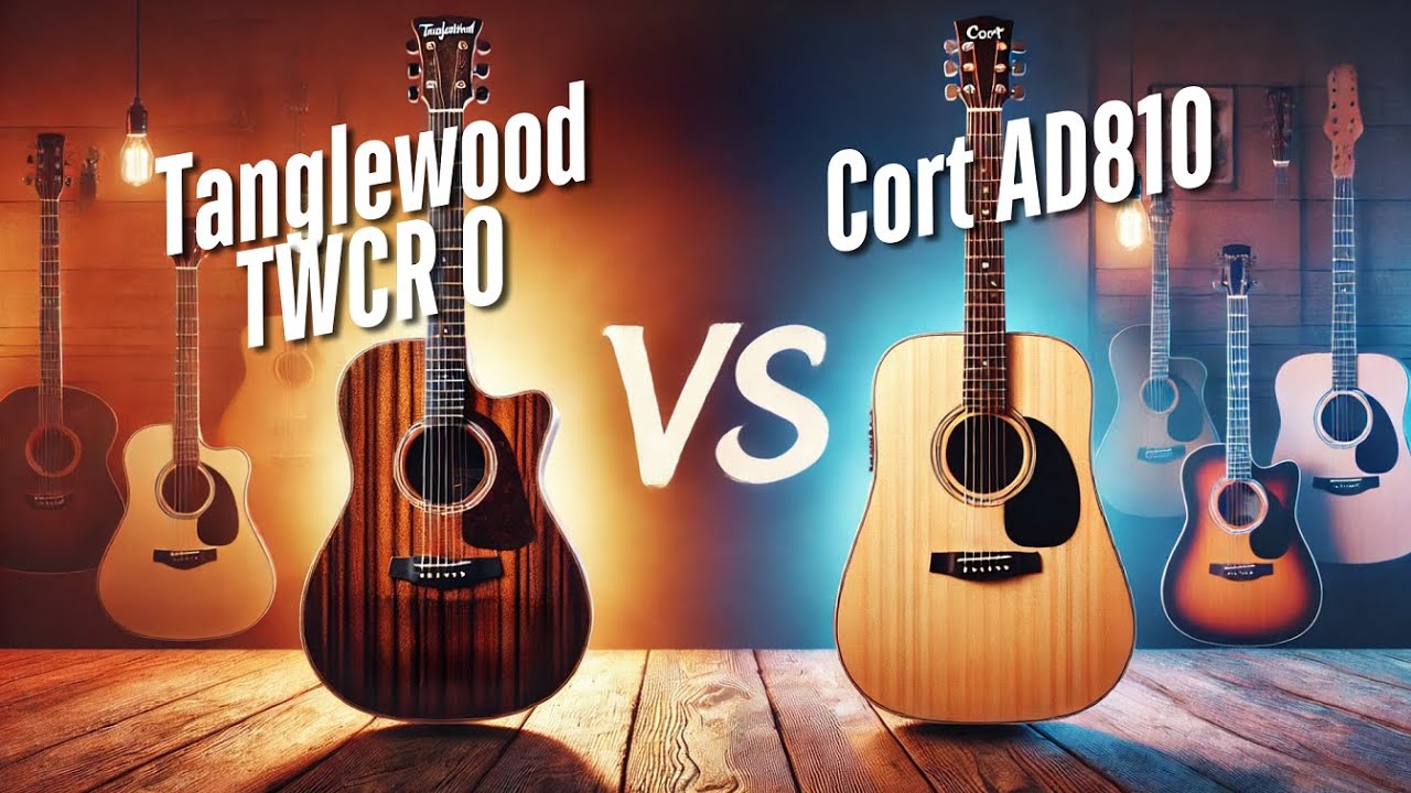 Best Acoustic Guitar under ₹10,000 in India - TWCR O vs Cort AD810
