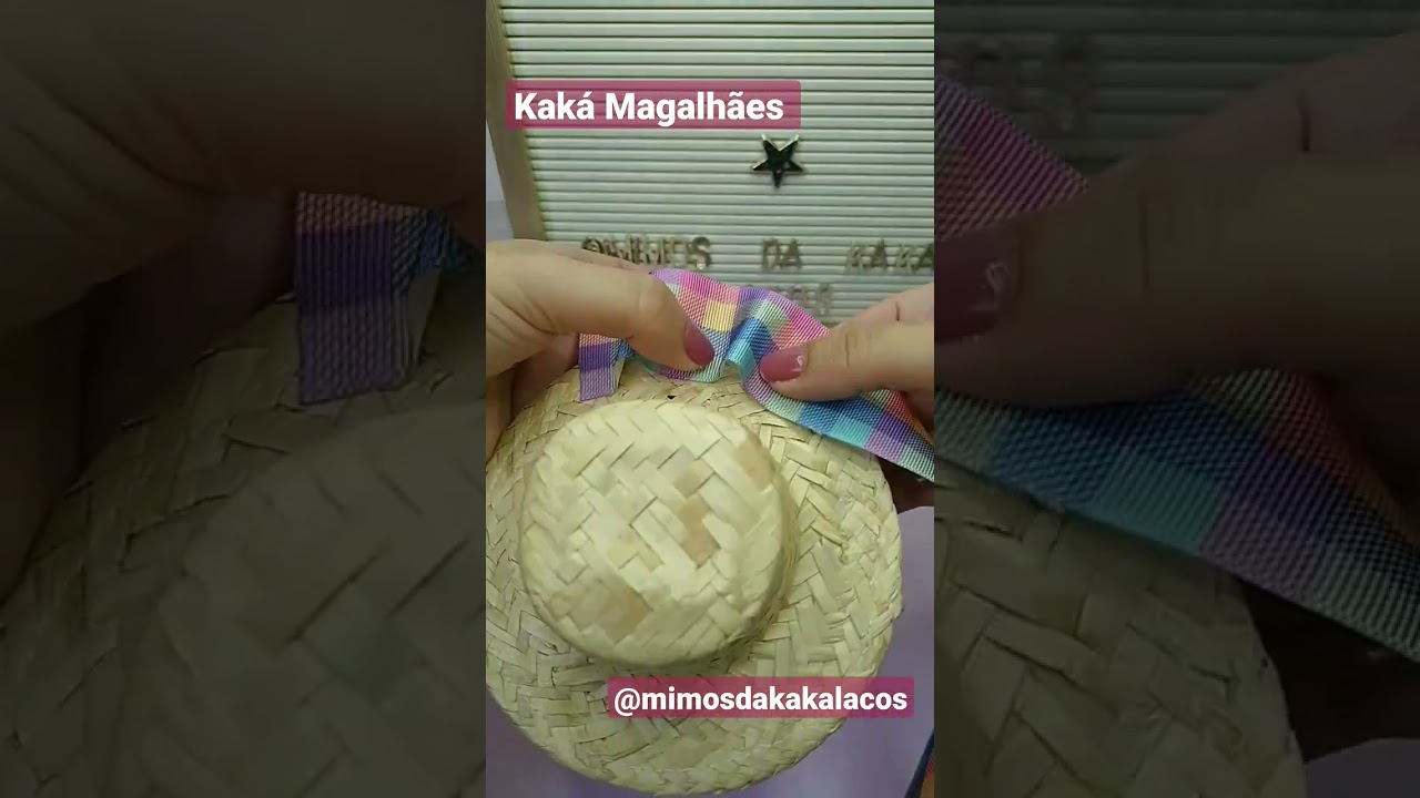 Tiara Junina #artesanato #lacos #diy @kakamagalhaesmk