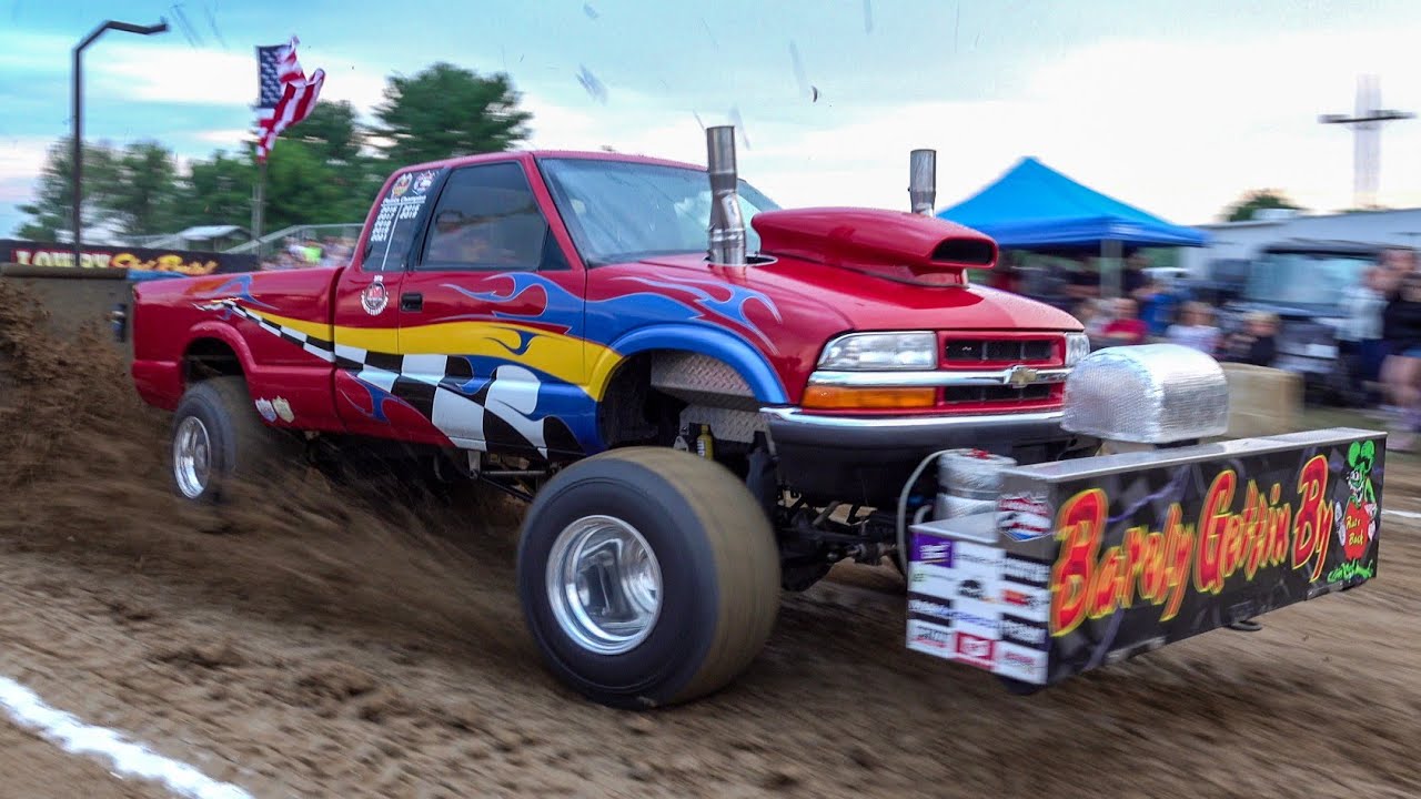 Truck Pull 2022: Pro Stock 4x4 Trucks. Parke County Young Farmers Pull. Rockville, IN
