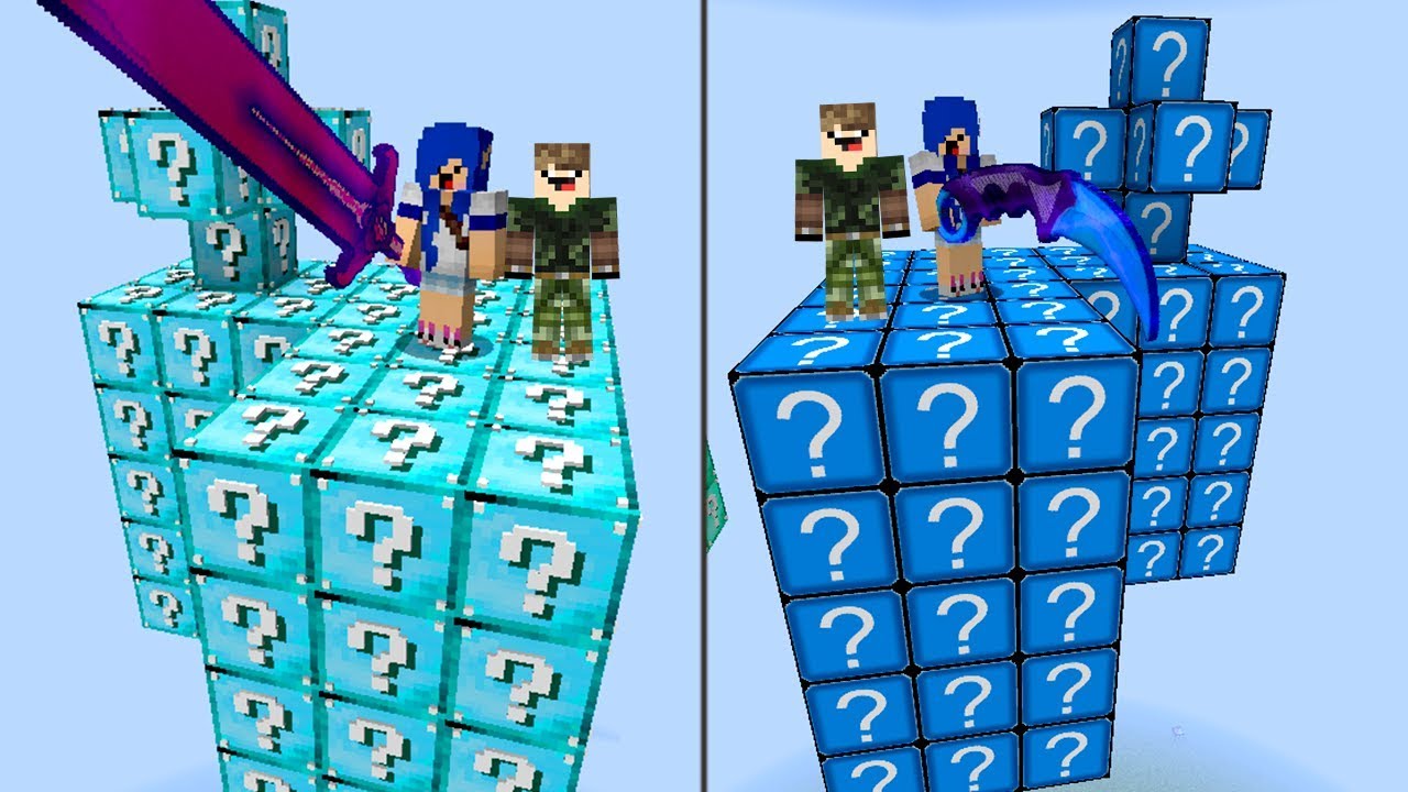MAIOR GUERRA DE POÇÕES l ILHA LUCKY BLOCK AZUL