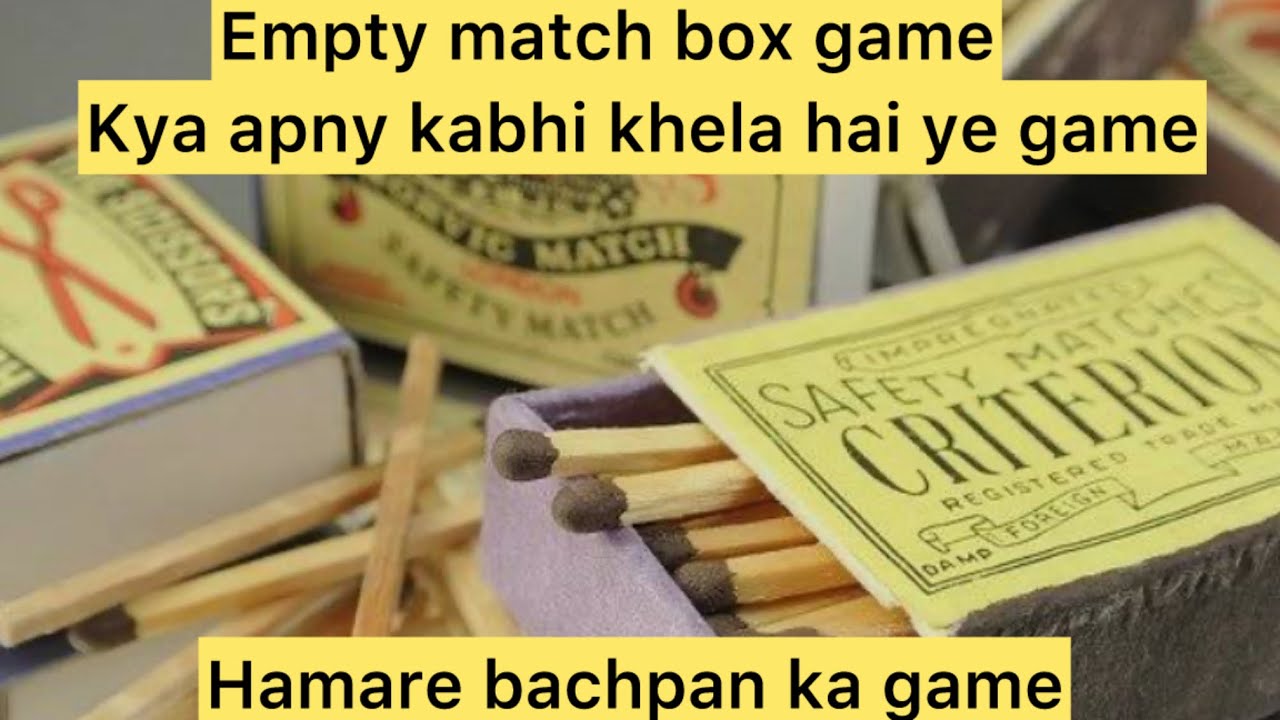 Empty match box game khela / kya apny khela hai ye game / hamare bachpan ka khel / sagvlogs6536