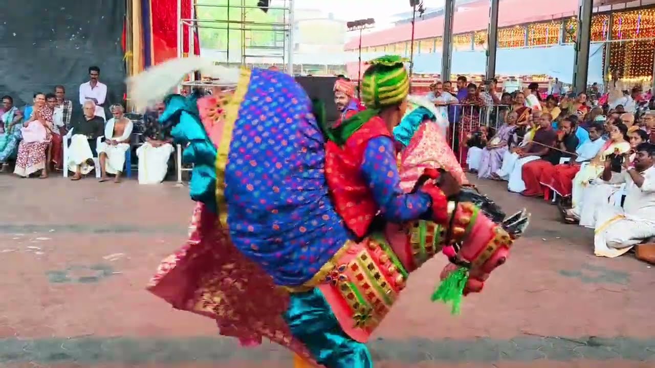 ഗുരുവായൂർ ക്ഷേത്രത്തിൽ അവതരിപ്പിച്ച കുതിരാട്ടം ||  GURUVAYOOR ULSAVAM 2026 ||  Kuthirattam ||