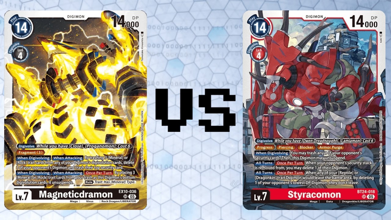 Magneticdramon vs Styracomon Round 3 | EX11 | Digimon Card Game