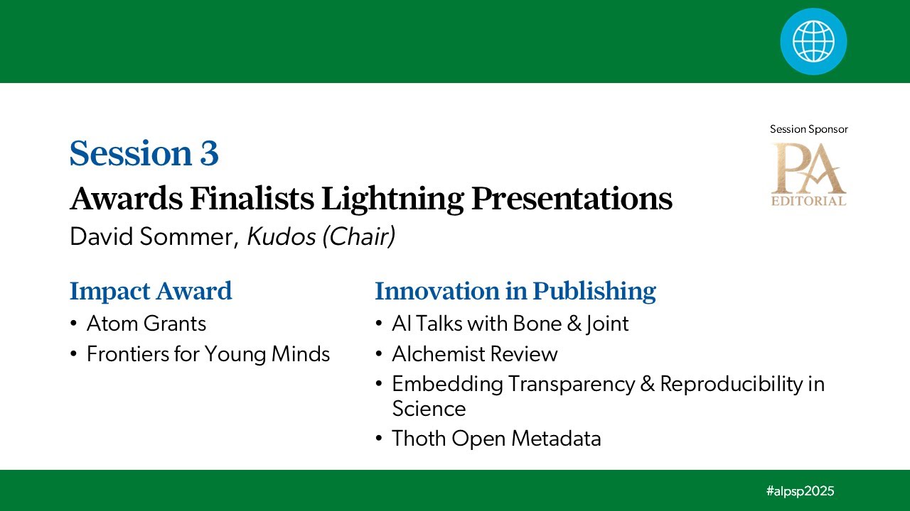ALPSP Annual Conference and Awards 2025: Session 3