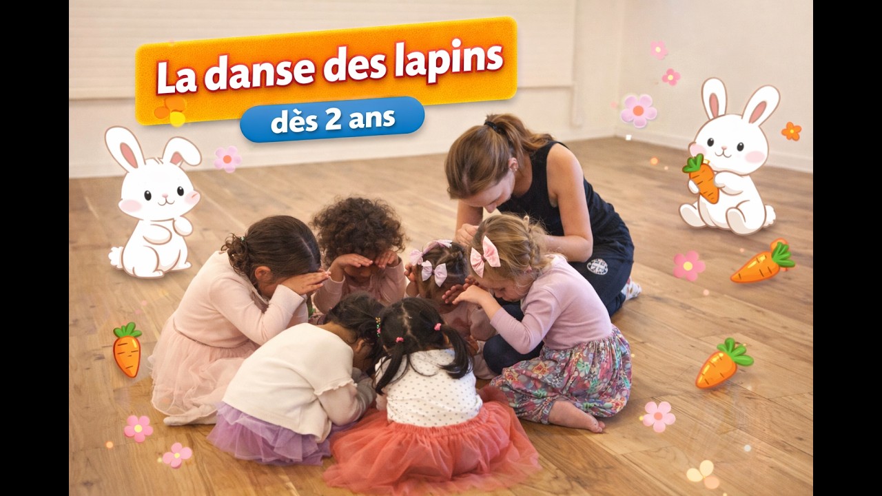 La danse des lapins - Pâques - Danser avec les enfants dès 2 ans de maternelle, crèche, rythmique