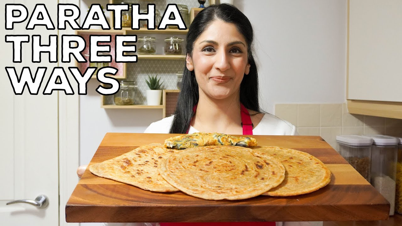 Paratha Recipe Three Ways | Basic Round, Lacha And Square Paratha | Easy & Simple