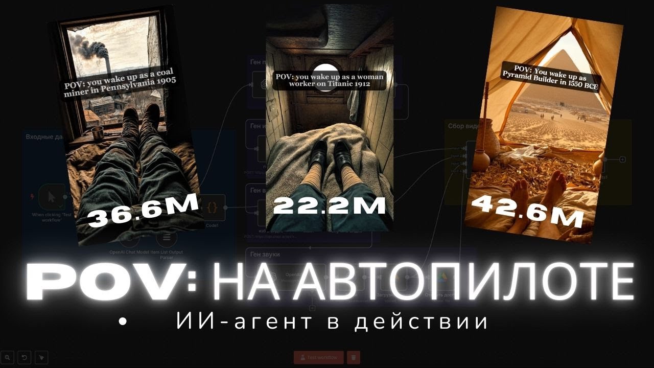 ИИ АГЕНТ делает POV видео за меня — на МИЛЛИОНЫ просмотров [ШАБЛОН n8n]