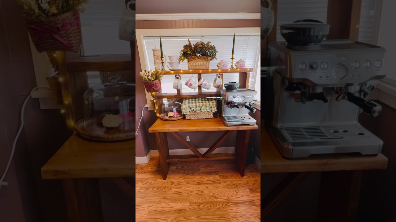 Loving  my cozy coffee station🥰