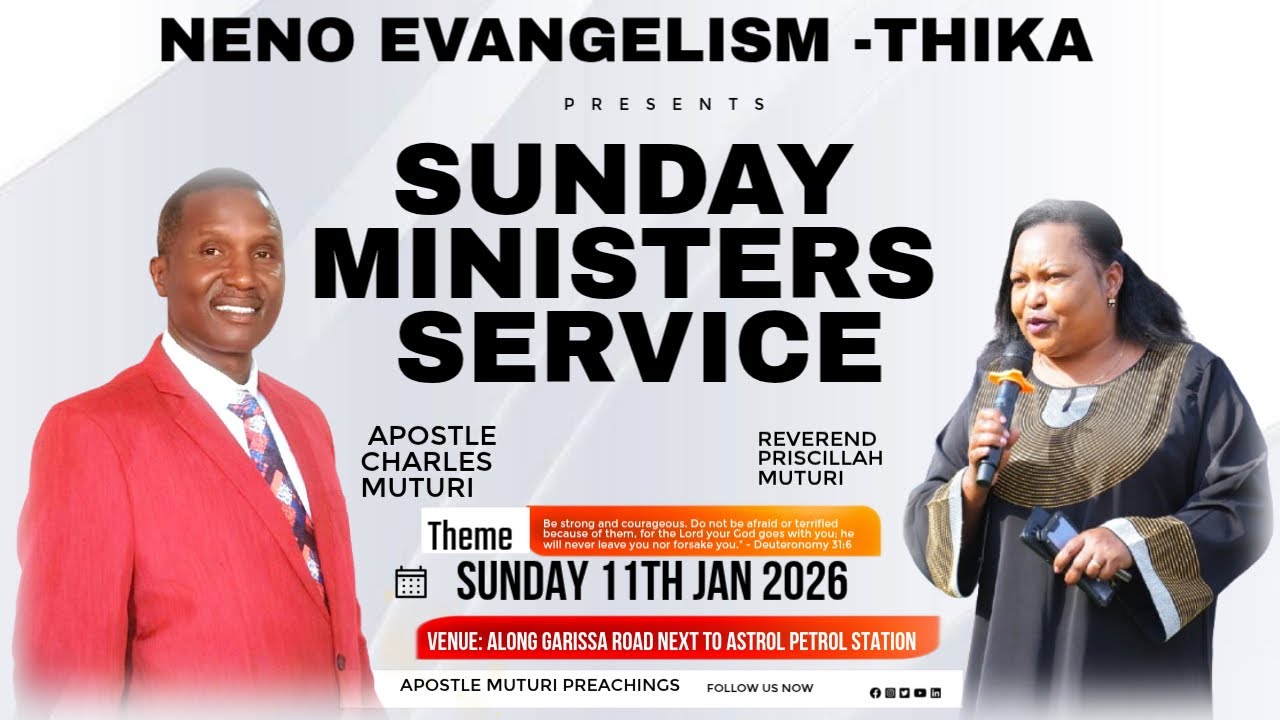 WELCOME TO MINISTERS SERVICE. // LIVE BROADCAST/APOSTLE MUTURI//11.01.2026