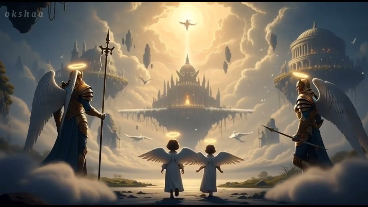The Heavenly Kingdom | Epic 4K Angelic Fantasy Cinematic Journey ✨ | A Sky Realm Beyond Imagination