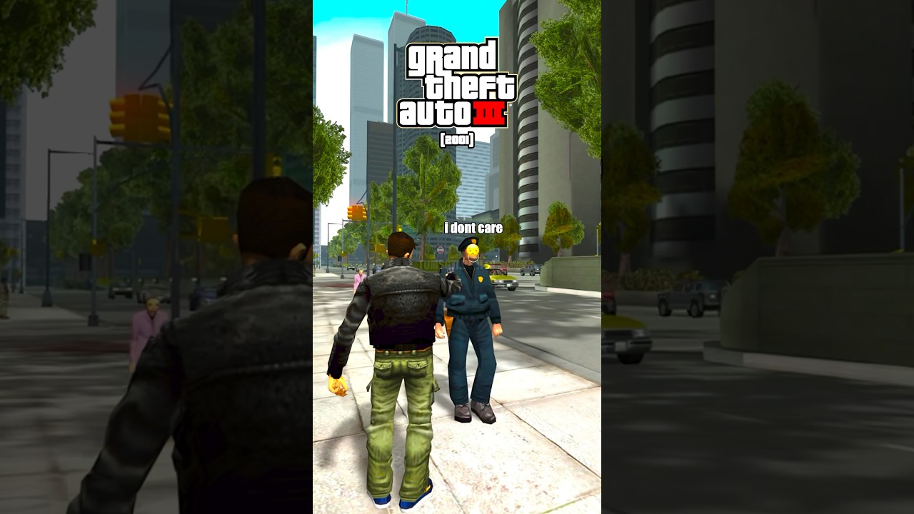 EVOLUTION of AIMING AT POLICE LOGIC in GTA GAMES!🚨🚔 #gta #gaming #shorts