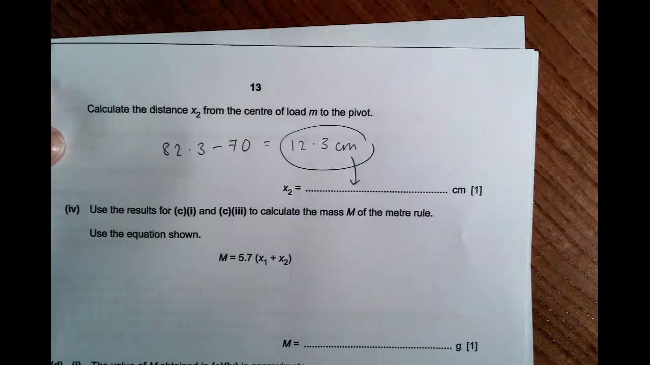 CIE / IGCSE Coordinated Science 0624 - Physics / 11SC2 Paper 6 Mock 2021