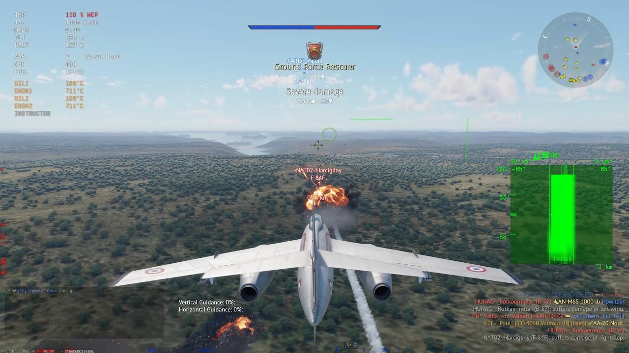 War Thunder; S.O.4050 Vautour IIN (Late); The more I use Nords, the better they feel; Air Realistic