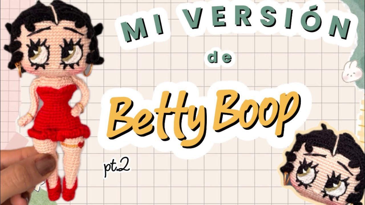 Betty Boop Amigurumi👠| Tejiendo la cabeza y cabello | Parte 2💋