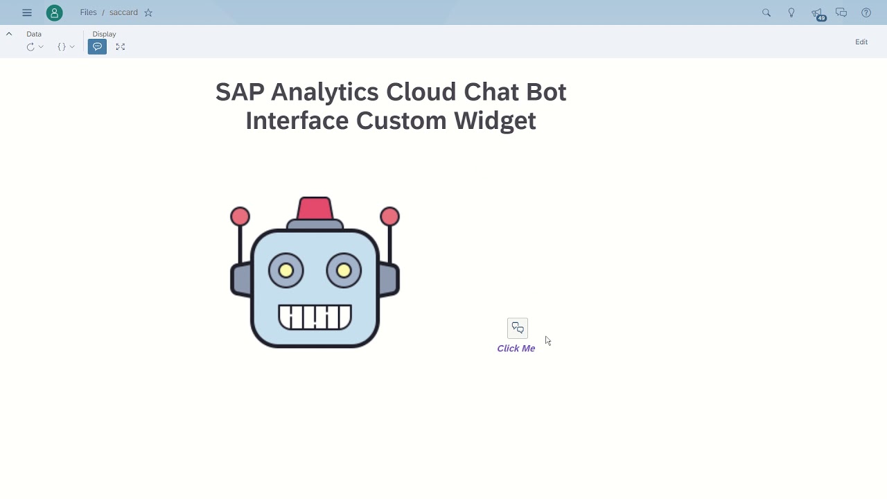 Build a Chat Bot Interface Custom Widget in SAP Analytics Cloud