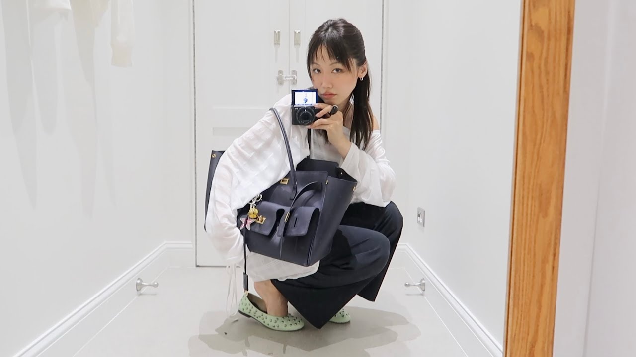 OOTD DIARY 24/7 날씨좋은 여름의 데일리룩 vlog🐈‍⬛ 맨날 입고픈 롱 스커트의 발견! (혼자성수쇼핑, 나이키, 자전거나들이)
