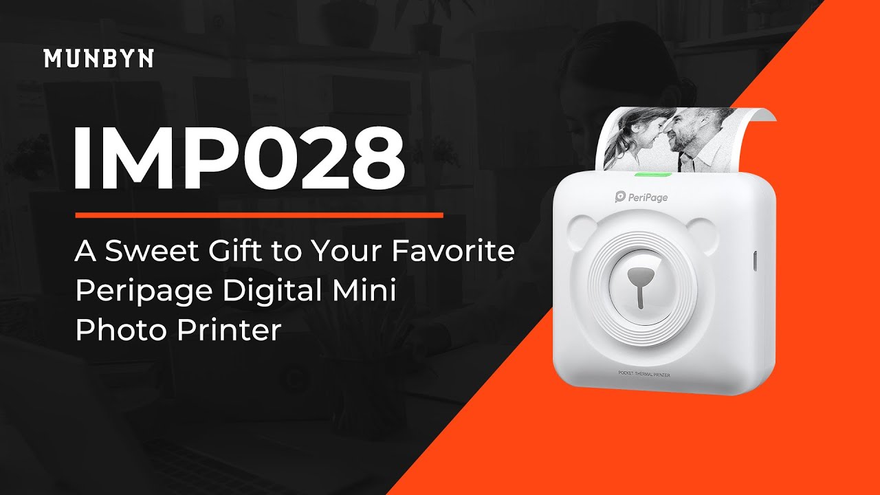 MUNBYN IMP028 A Sweet Gift to Your Favorite Peripage Digital Mini Printer