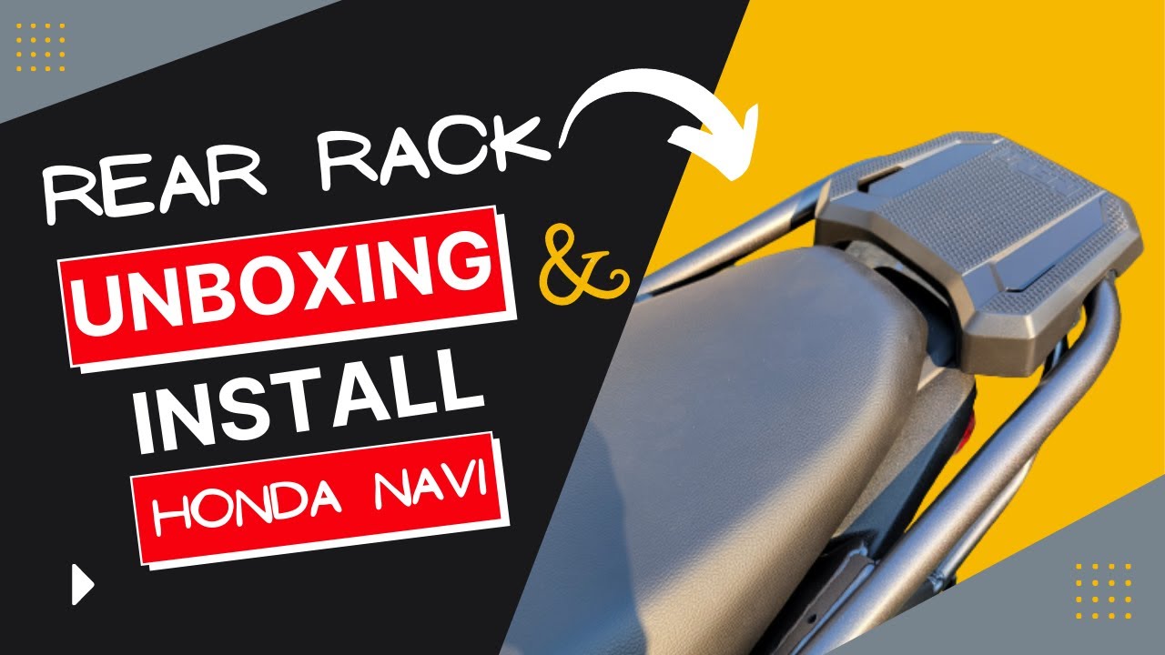 2022 Honda Navi // Rear Rack Unboxing and Install!