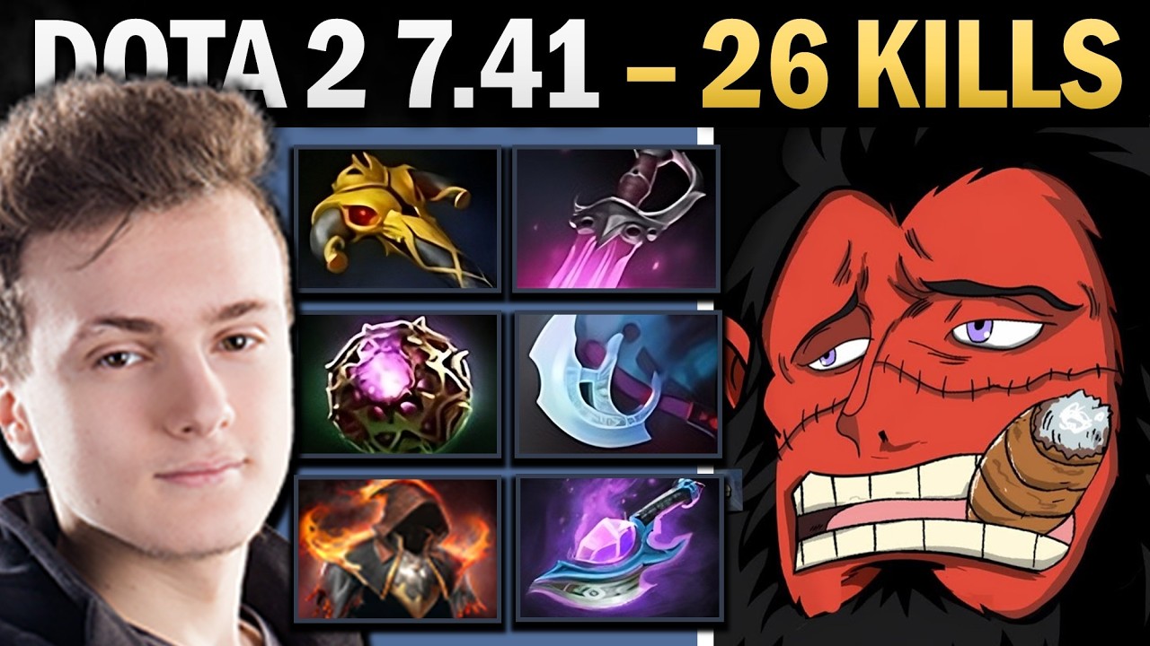 Axe Dota 2 7.41 with 26 Kills and Khanda - Dota 2 Gameplay