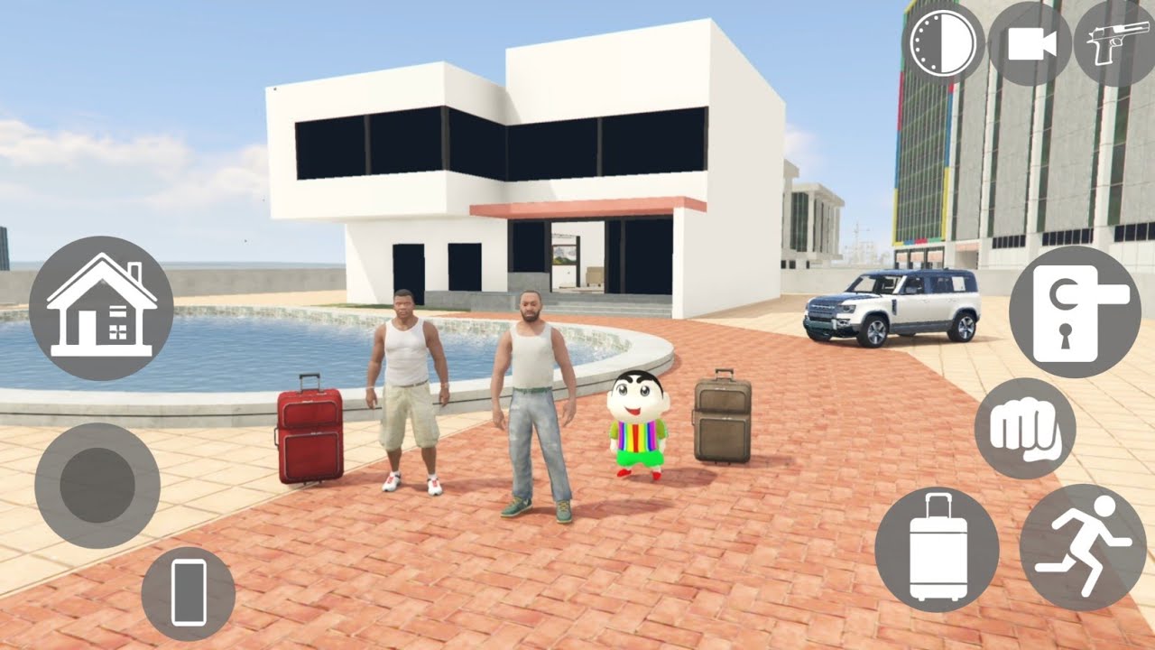 😱 Franklin Took Shinchan & GTA 5 Franklin To City - INDIAN BIKE DRIVING 3D