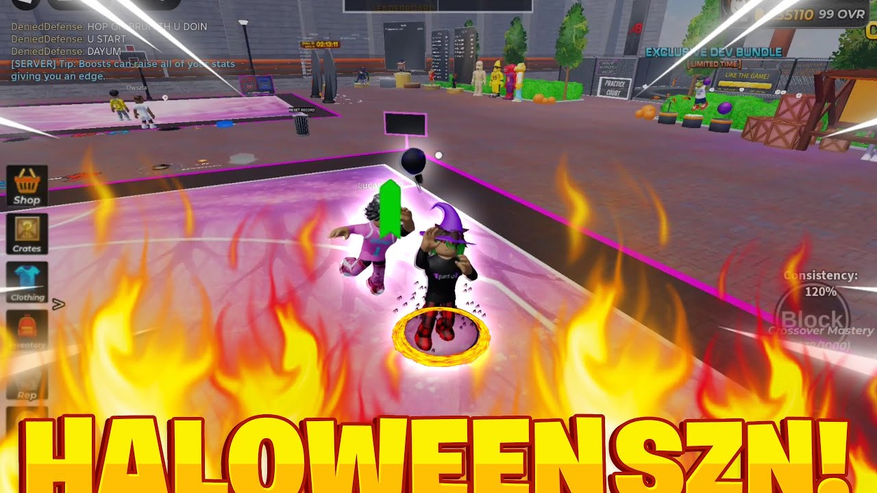 I PLAYED THE NEW HALOWEEN SEASON IN ARCADE BASKETBALL ANDVITS CRAZY!!