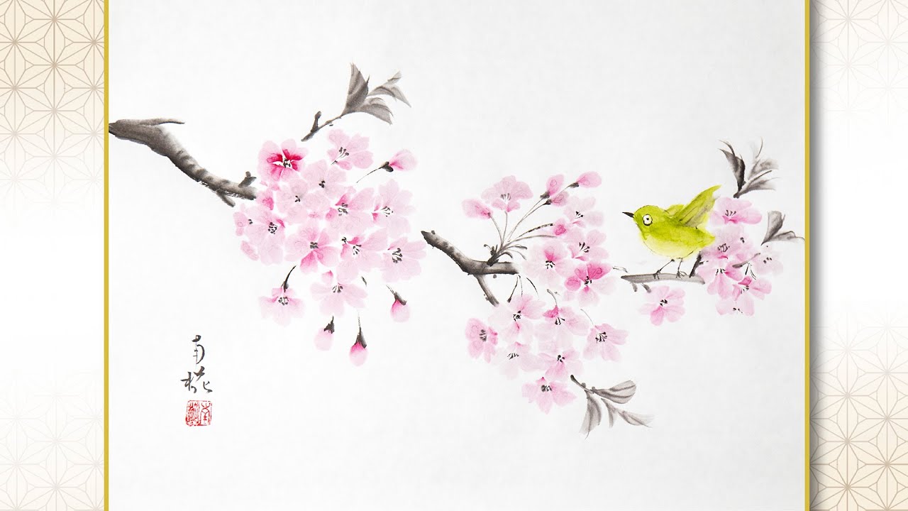 No.23「桜」を描いてみましょう