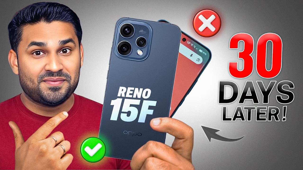 OPPO Reno 15F After 30 Days Review | 7000mAh Battery – Complete Phone? 🤔