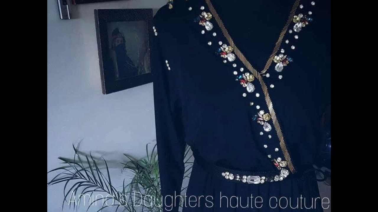 Robe caftan model cache coeur