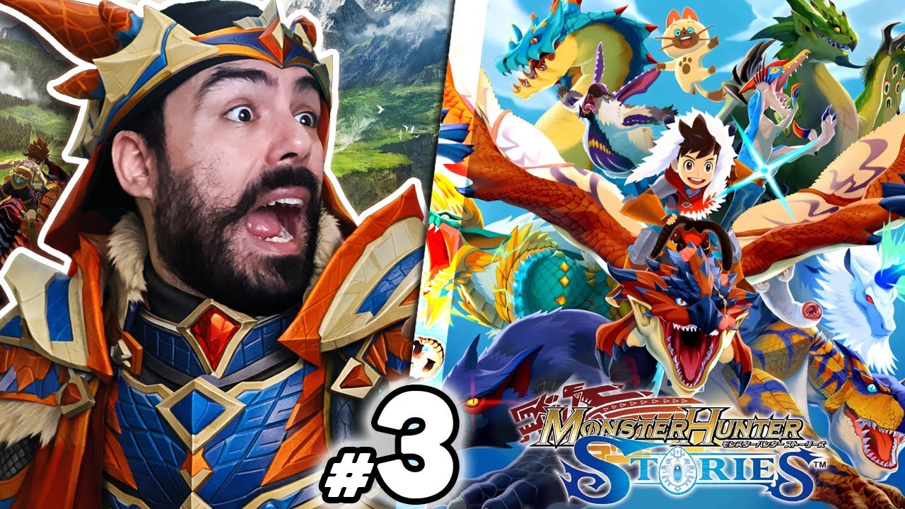 MONSTER HUNTER STORIES #3 - Um Certo Dragão ROSA hoje vai Apanhar! 😤 ( A Ideia é Avançar BEM kkkk )