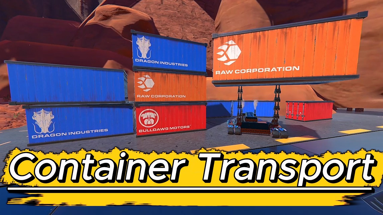 Stacking Containers in Trailmakers