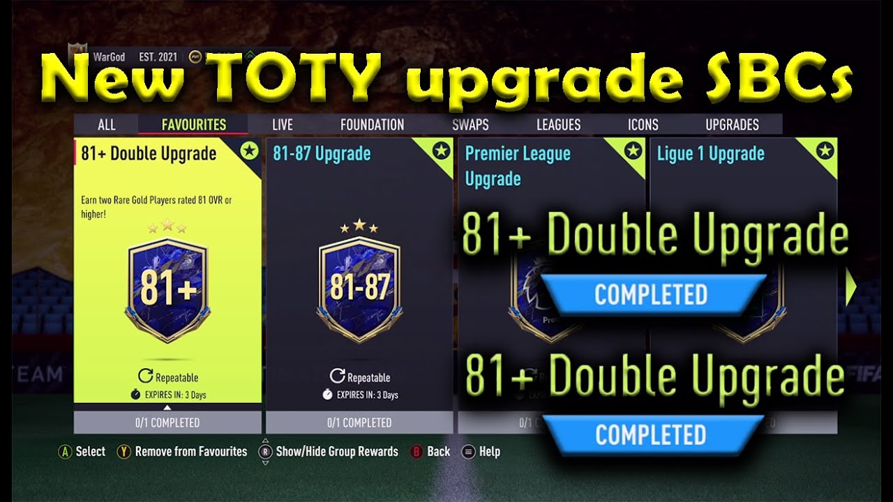 Testing the new 81+ double upgrade SBC & the 81-87 upgrade SBC in fifa 22