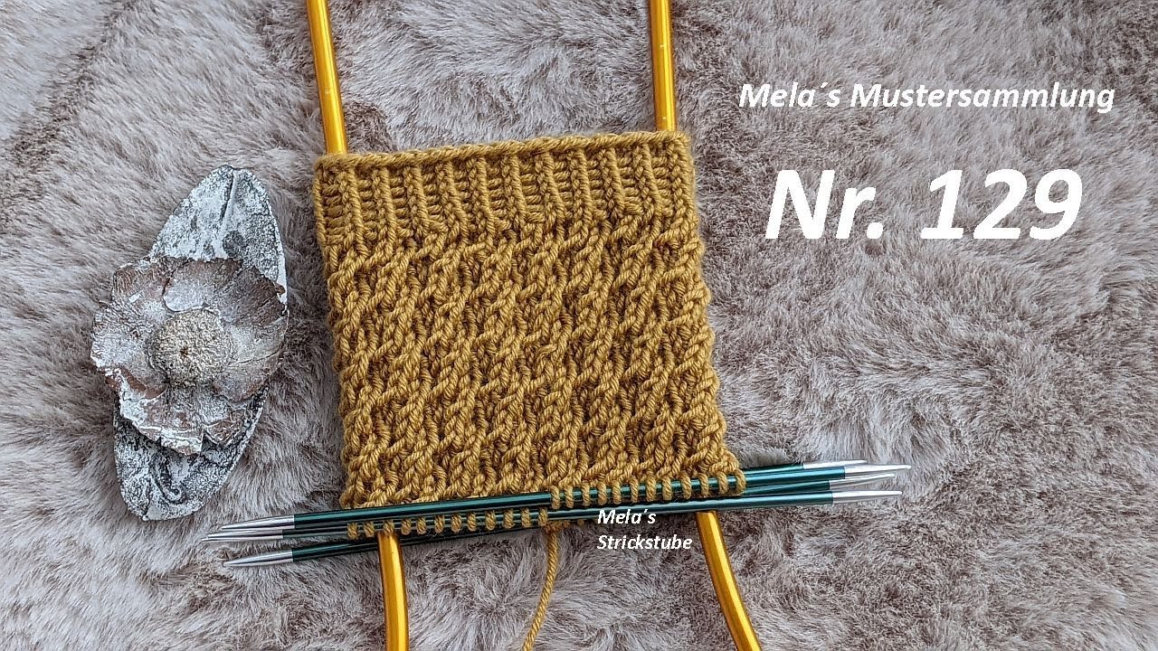Sockenmuster Nr. 129 - Strickmuster in Runden stricken / knitting sock pattern