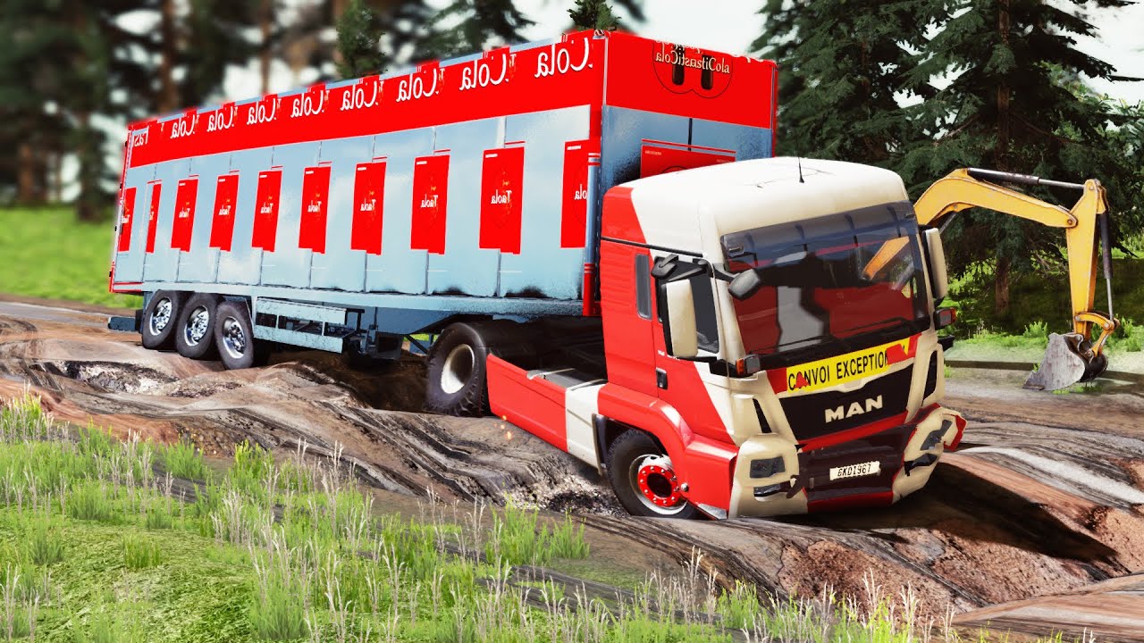 Trucks vs Potholes #44 | BeamNG.DRIVE
