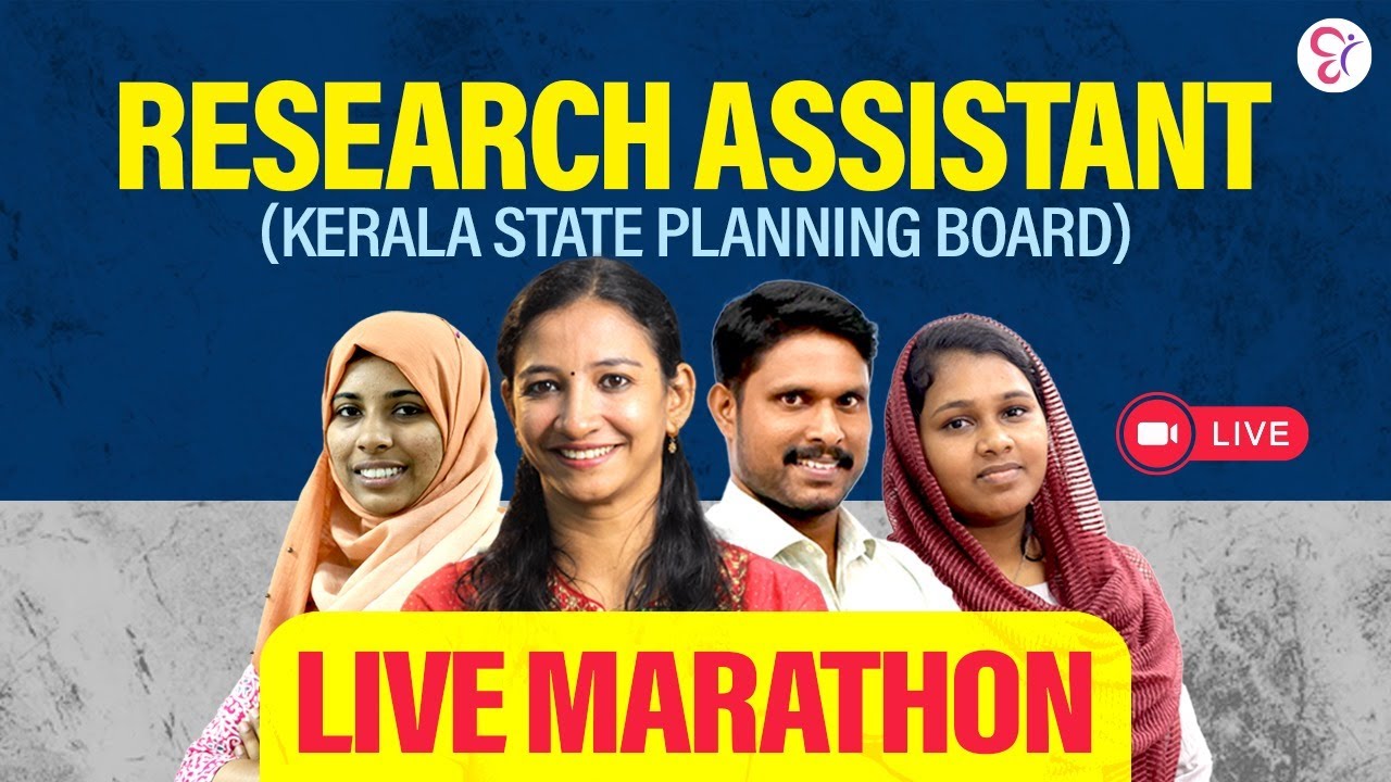 Research Assistant (Kerala state Planning Board) | Live Marathon