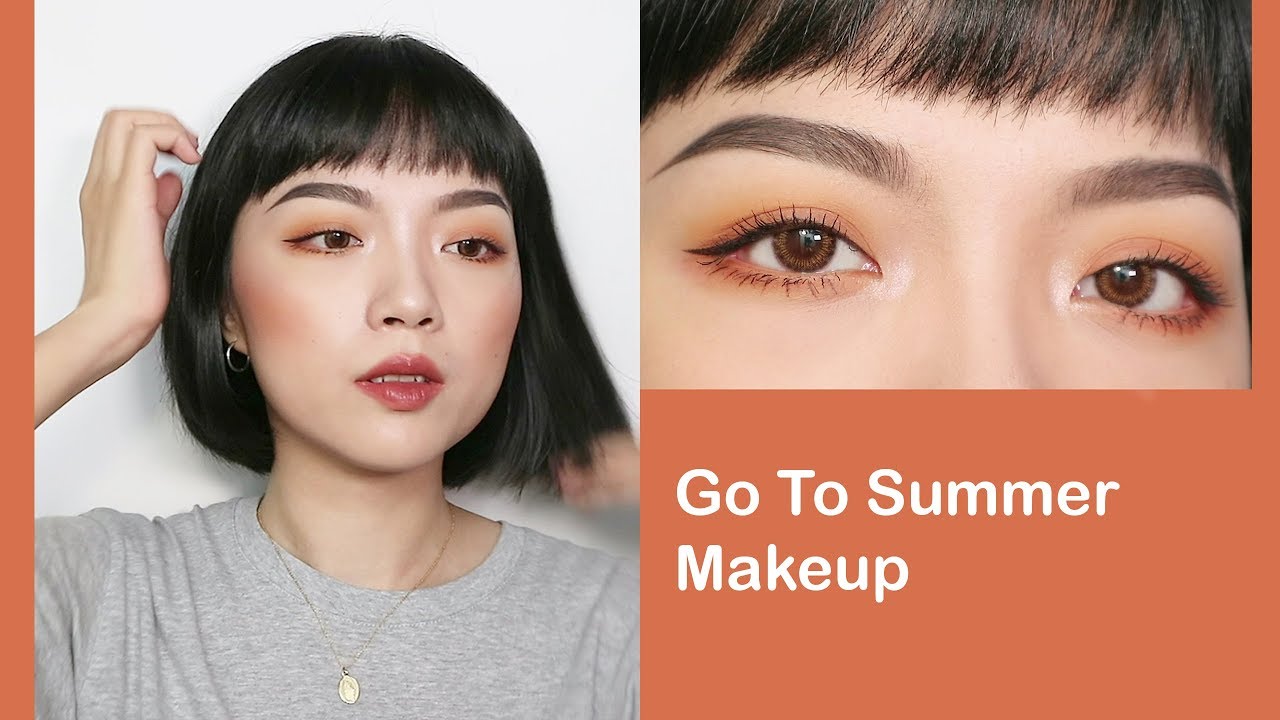 (字幕)全開架！新手也適合的夏季日常妝容🍊🌻✨My Go to Summer Makeup