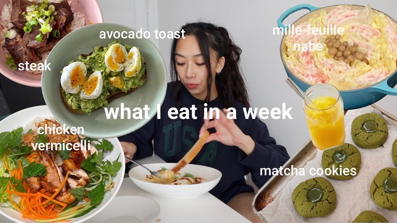 what i eat in a week 🍲🍒🍴*asian food + realistic + easy recipes*