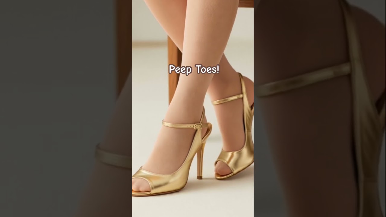 Nude pantyhose nylons stockings tights legs gold sandal heels legs feet girl model