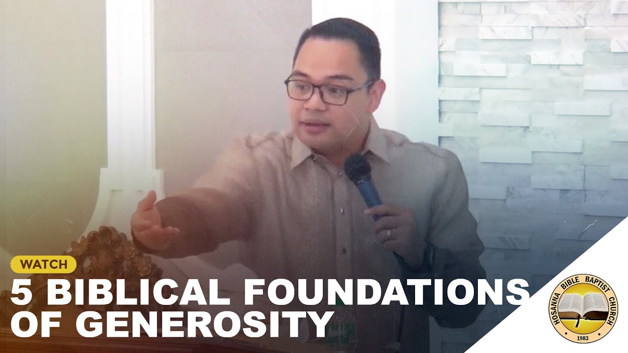 5 Biblical Foundations of Generosity | Ilocano Preaching