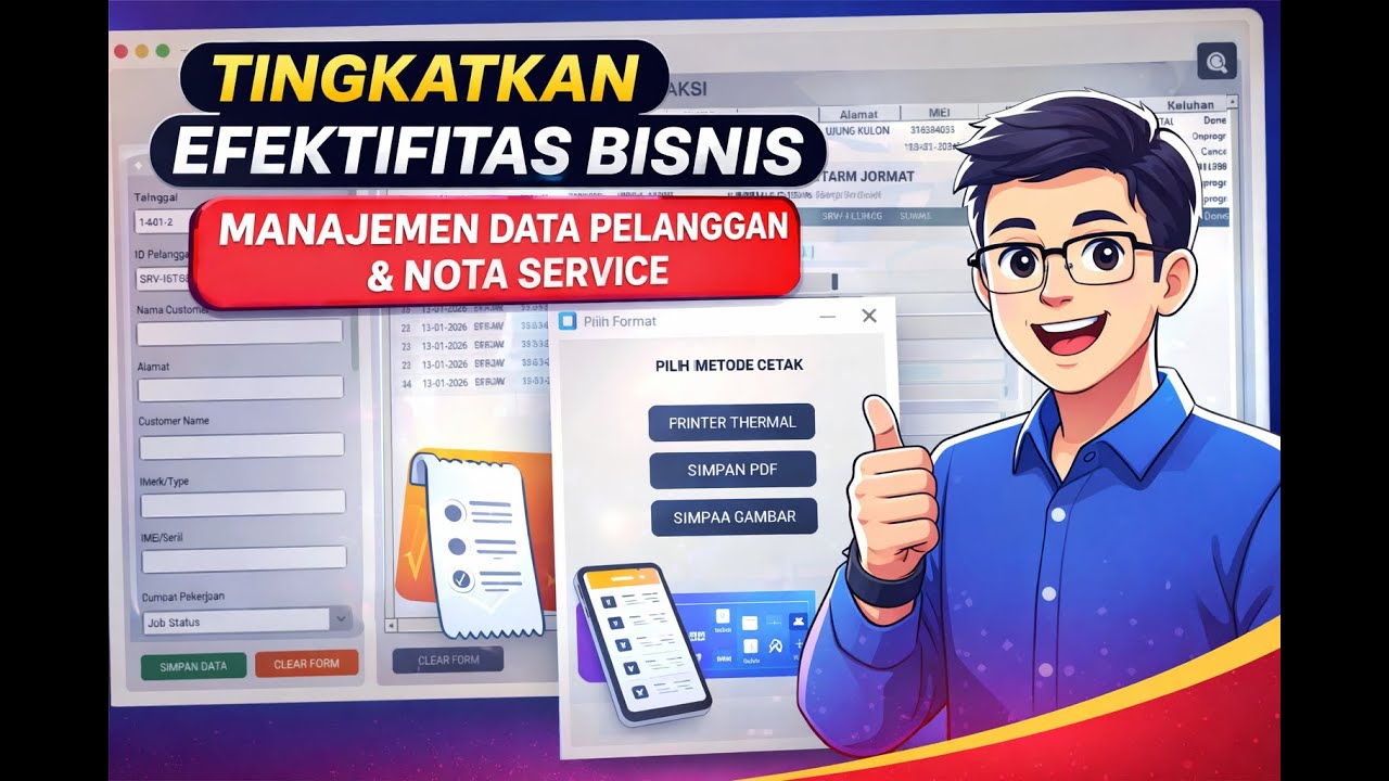 Cara Menggunakan ASDPro 2026 | Aplikasi Sistem Data & Nota Service Teknisi Ponsel